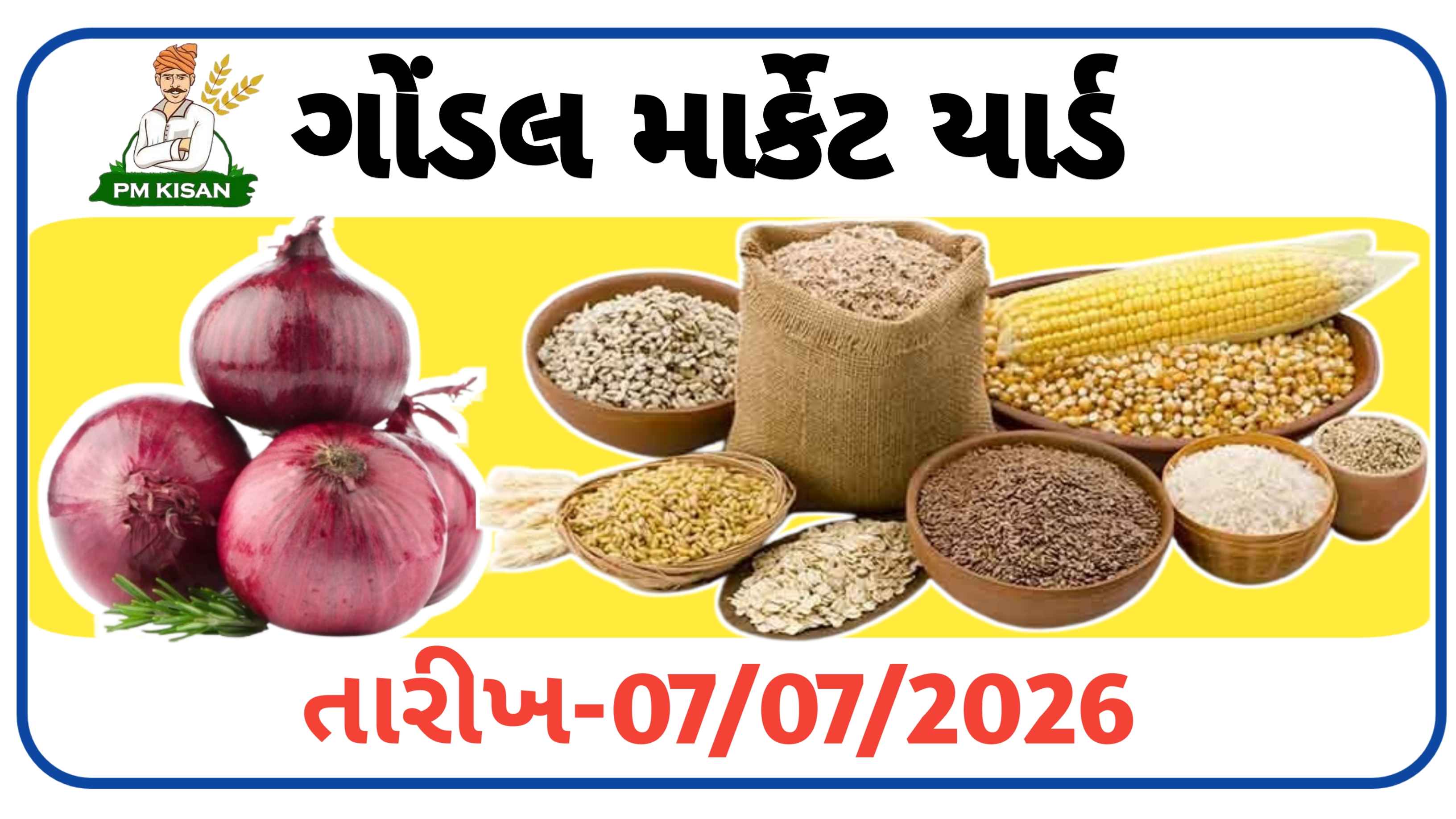 ખેડૂત ભાઈઓ માટે ગોંડલ APMC ના આજનાં બજાર ભાવ