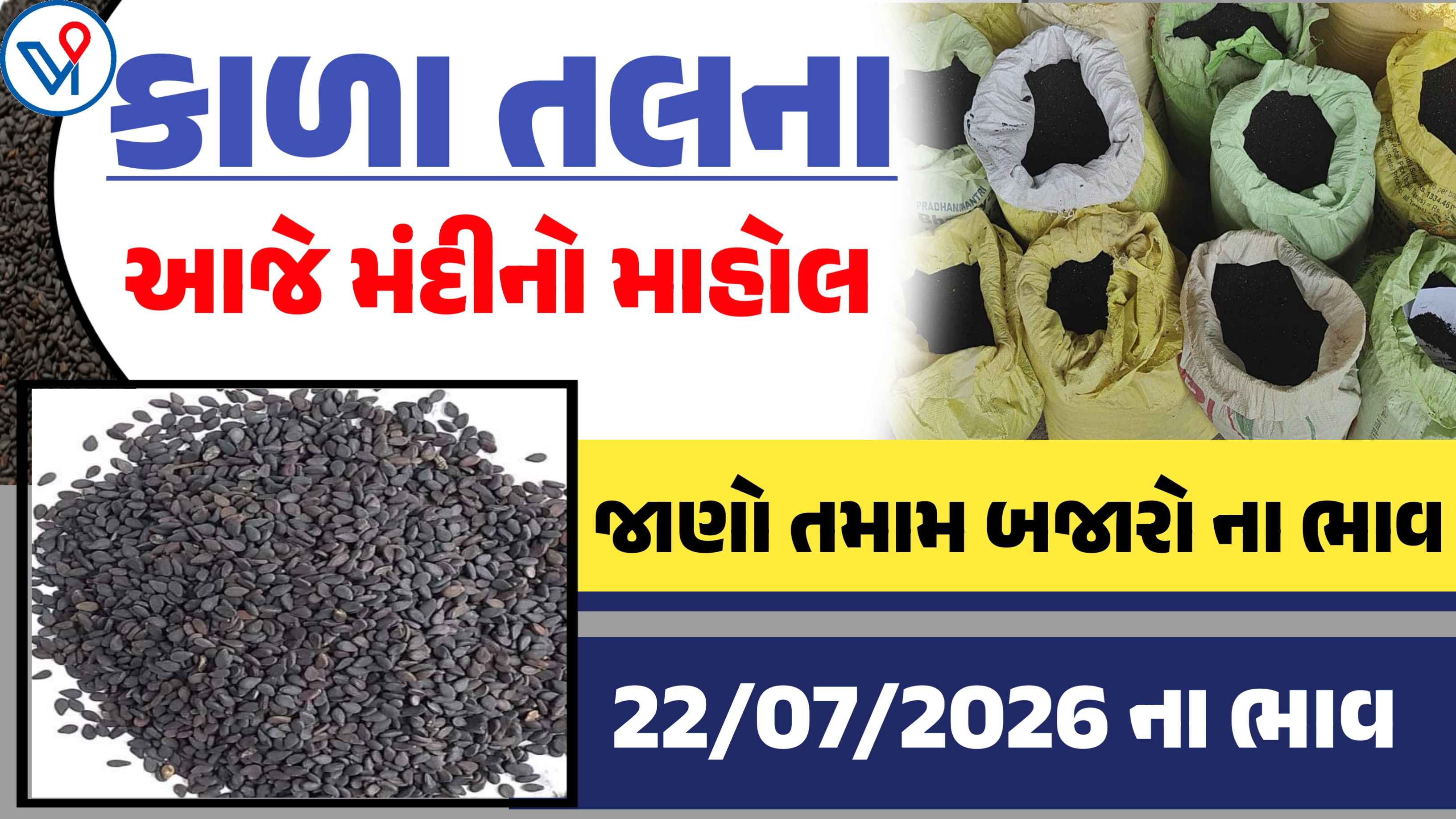 આજના કાળા તલના બજાર ભાવ, ગુજરાતના કયા માર્કેટ યાર્ડમાં મળ્યા સૌથી ઊંચા ભાવ?