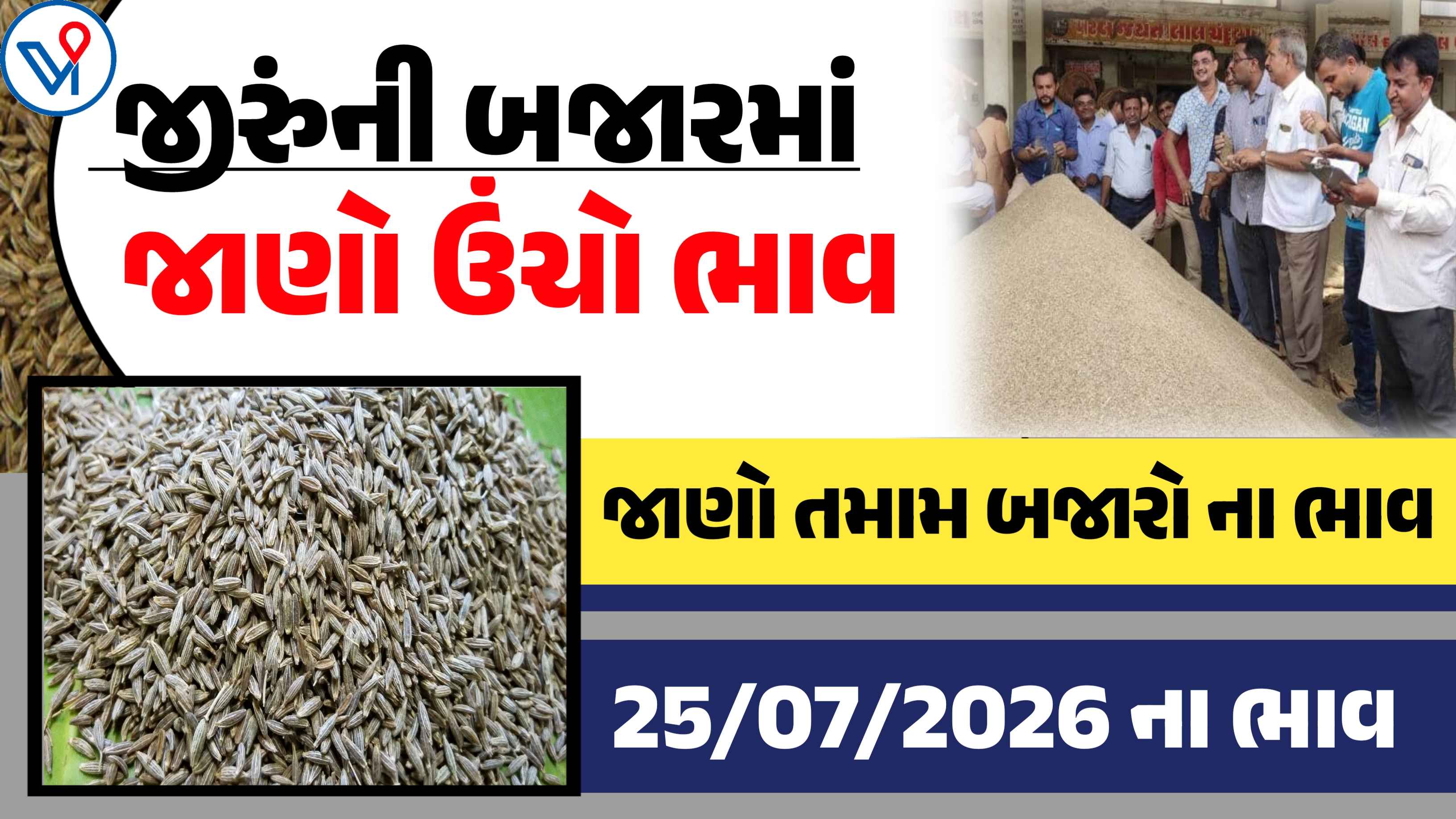 આજના જીરુંના બજાર ભાવ, જાણો કયા યાર્ડમાં મળ્યો સૌથી ઊંચો ભાવ