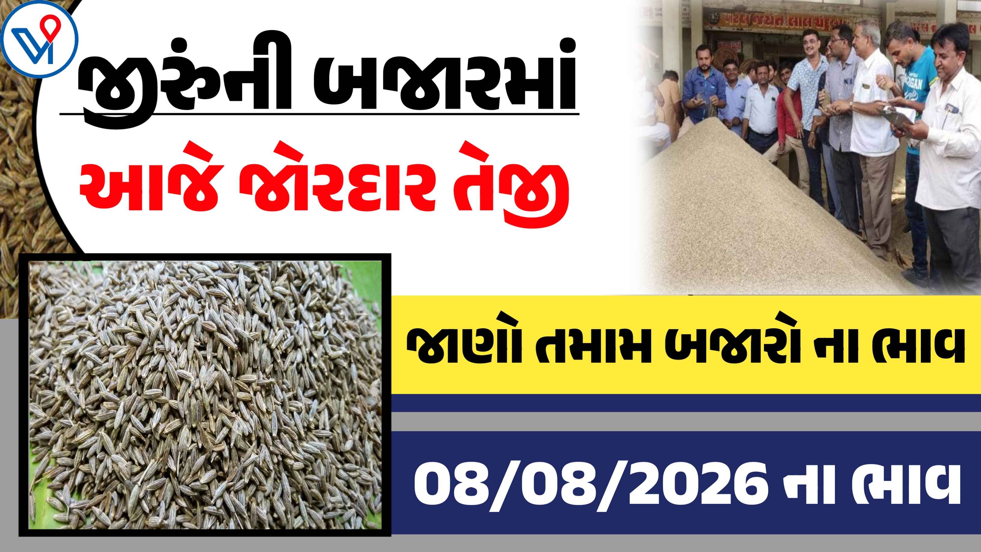 જીરુંના બજાર ભાવ: ગોંડલ, રાજકોટ, ઉંઝા| જીરુંના ભાવ જાણી વેચાણ કરો