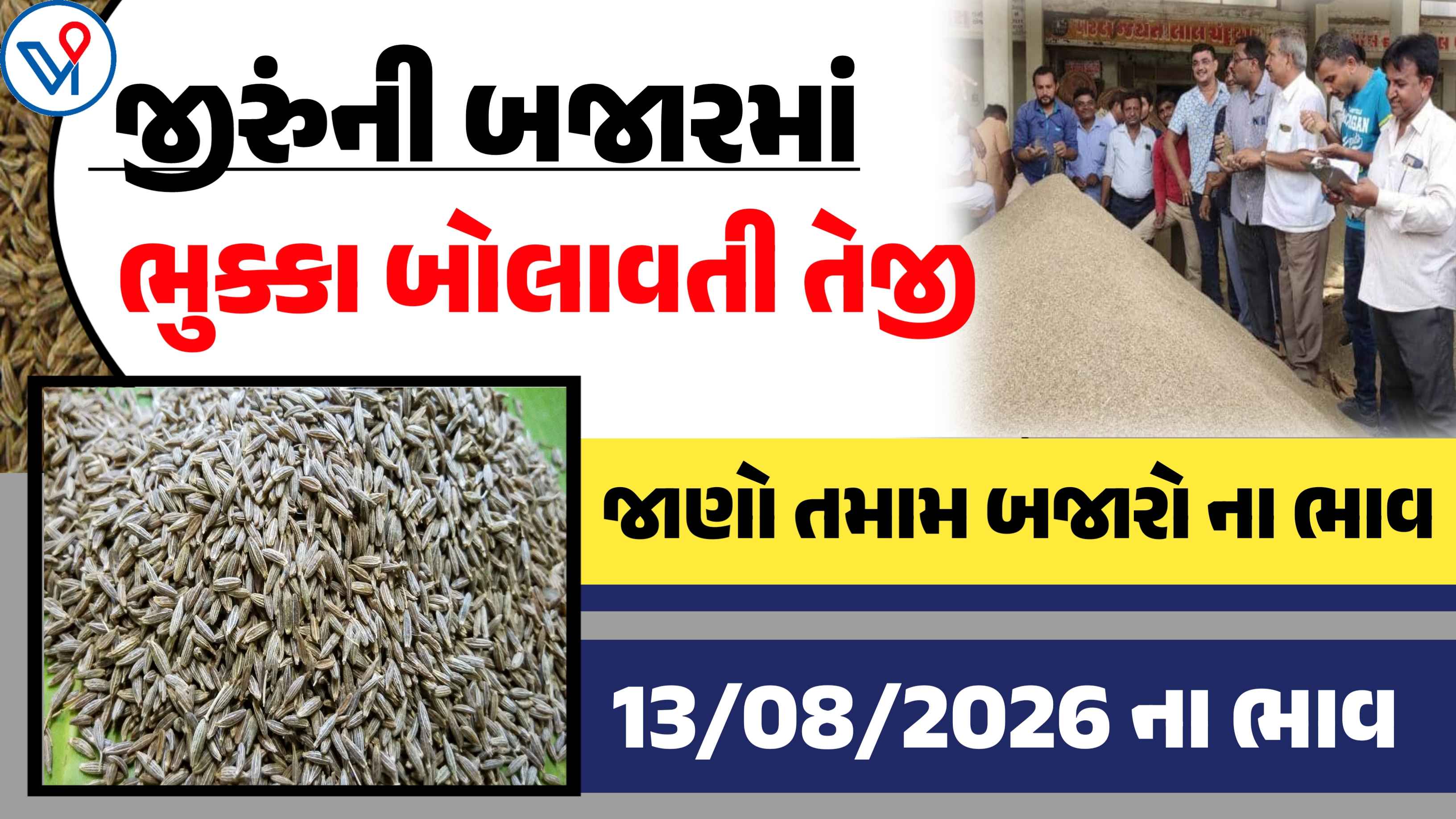 જીરુંના બજાર ભાવ: Today Cumin price| ગોંડલ, ઉંઝા, રાજકોટ